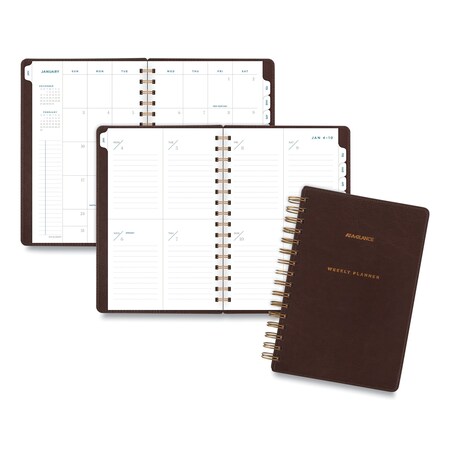 At-A-Glance W/M Planner, 2018, 5.75x8-1/2", Brown YP20009